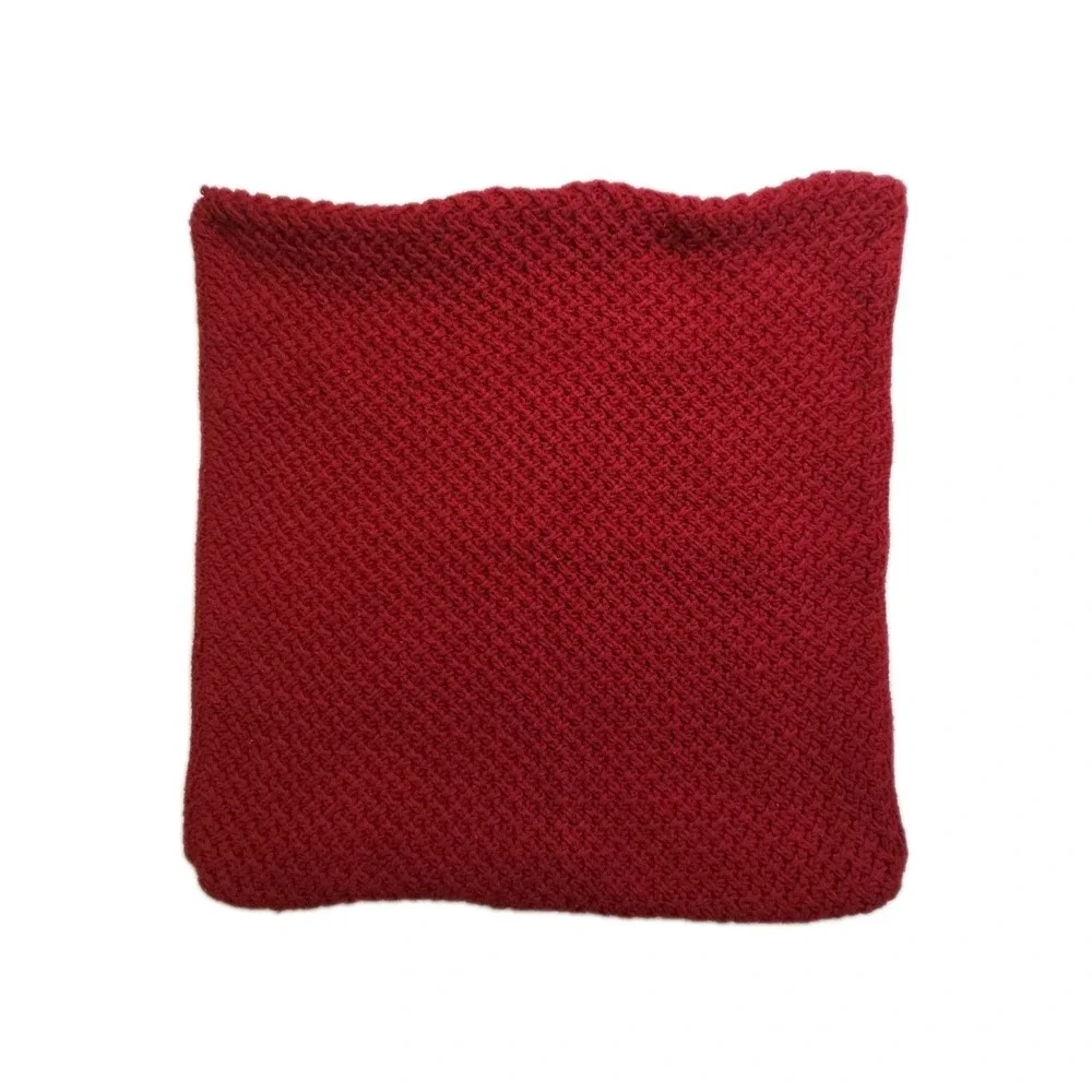 Pottery Barn Red Knit Sweater Pillow Covers 20